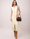 Antique White Lainey Denim Dress