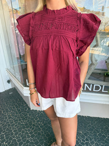 Flutter Sleeve Top