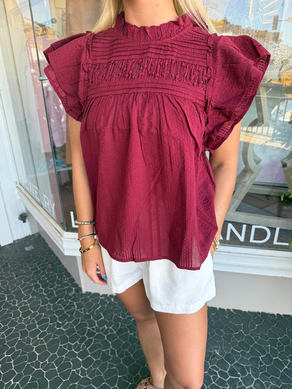 Flutter Sleeve Top