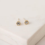 Astrid Stud Earrings, Clear