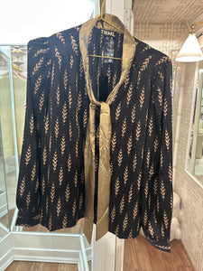 Black and Gold Blouse