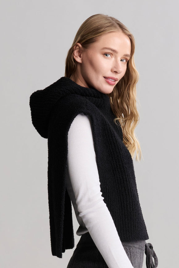 Black Cozychic Ribbed Balaclava