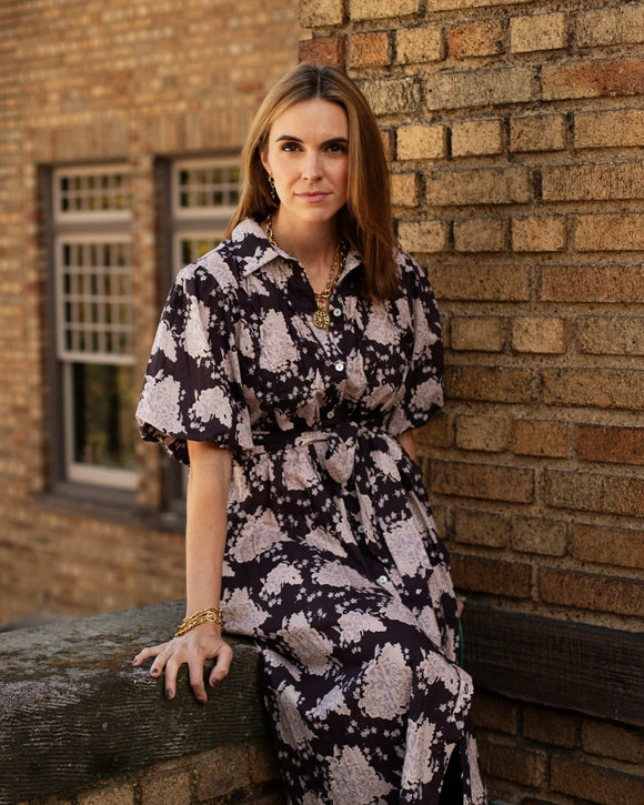 Ganache Floral Lizzie Midi Dress
