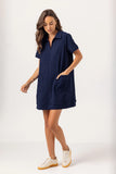 Navy Sari Dress