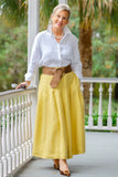 Limoncello Lizzy Linen Skirt