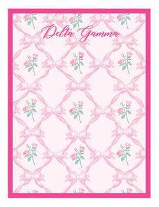 Over The Moon Greek Floral Notepad