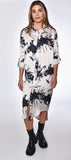 Black Tie Dye Midi Dress