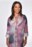 Purple Marble Midi Dress