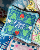 Swag Greek Needlepoint Pillow