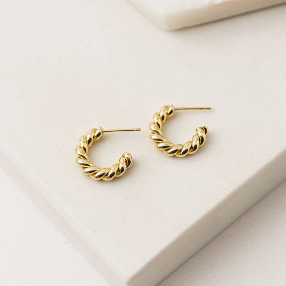 Dawson Hoop Earrings, Gold