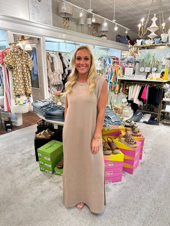 Taupe Maxi Dress