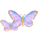 Pink/Blue Cross Butterfly Acrylic Shelfie- Mini Size