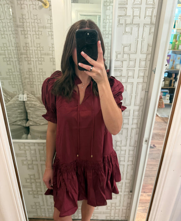 Burgundy Dress Style:D28301