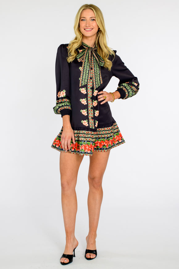 Garland Stripe Britt Bow Top