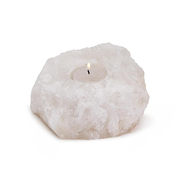 Quartz Crystal Tealight Candle Holder