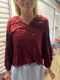 Burgundy Solana Top