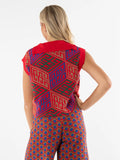 Vintage Monogram Poppy Pullover Vest