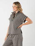 Poppy Pullover - Black Tonal Monogram