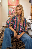 Tapestry Stripe Worth Blouse