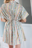 Ivory French Cottage Floral Shirt Dress