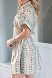Ivory French Cottage Floral Shirt Dress