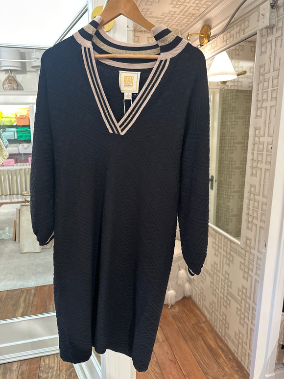 Lolli Sweater Dress - Black Monogram