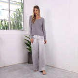 Frankie Ribbed Long Sleeve with Side Slit, PJ Harlow