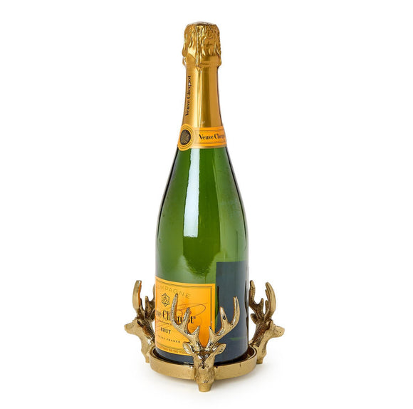 Gold Stag Bottle Coaster/Pillar Candleholder