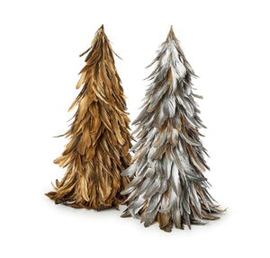 Shimmering Plumage Holiday Feathered Tree
