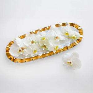 15.5" x 5.75" Ruffle Medium Oval Tray