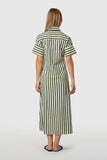 Chive Stripe Gibbons Dress