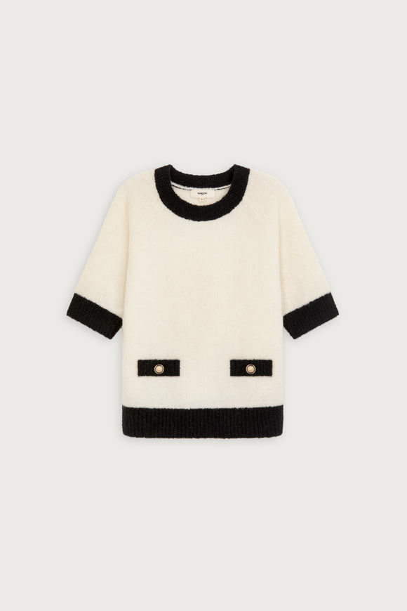 Paciva Black and White Sweater