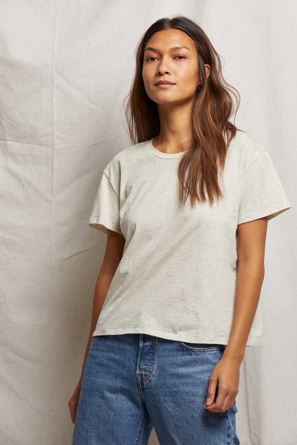 Harley Cotton Short Sleeve Boxy Crew Tee