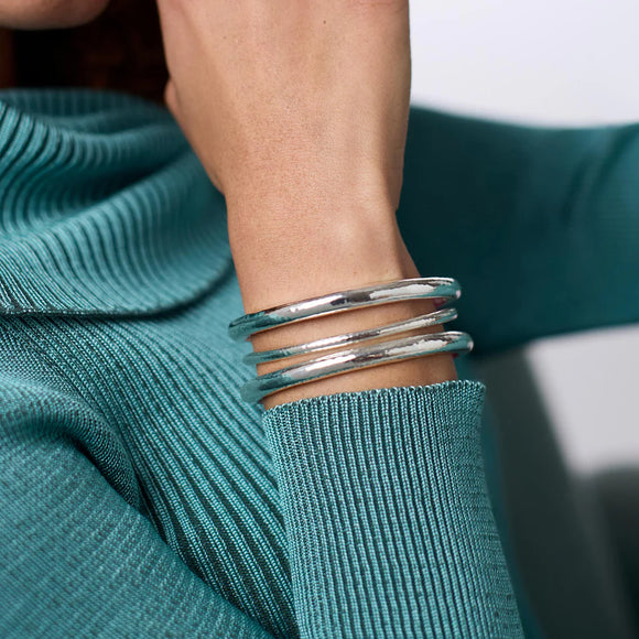Silver Havana Bangle