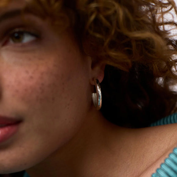 Silver Havana Hoop
