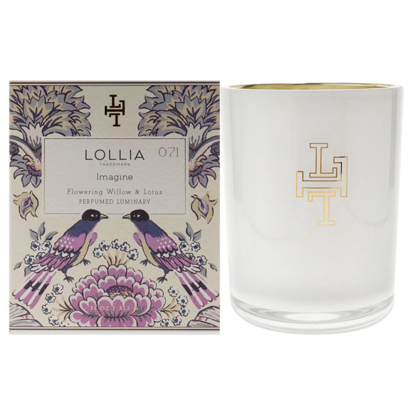 Imagine Boxed Luminary, Flowering Willow & Lotus