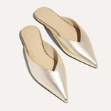 Nera in Gold Metallic Leather