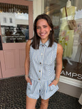 Blue Stripe Cypress Shorts