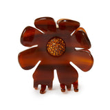 Rust Sunflower Claw Clip