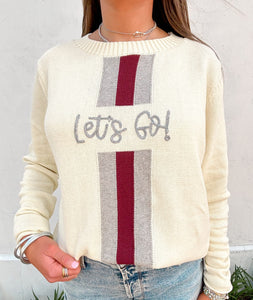 "Let's Go!" Game Day Sweater