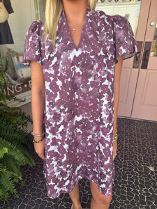 Maroon Ditzy Sarah Dress