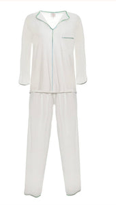 Birdie Modal Knit Pajamas - Seafoam