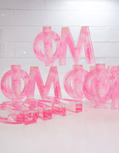 Greek Acrylic Letter Blocks