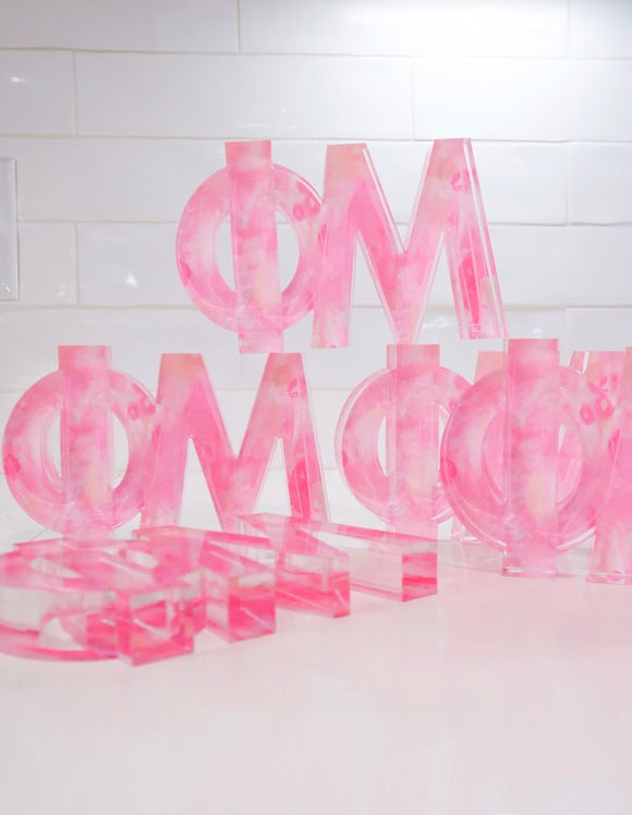 Greek Acrylic Letter Blocks