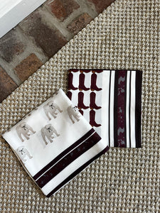 Brooke Wright Scarf, Maroon Bulldog