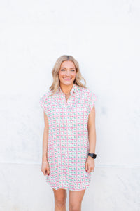 Cirque Rose Shirt Dress