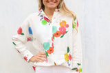 Louisa Flowers Linen Shirt