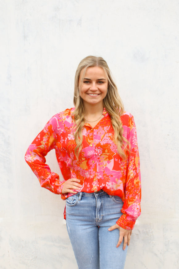 Isabella Pink Blossom Shirt