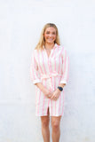 Dover Pink Neon Stripes Dress