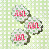 Acrylic Scalloped Coasters - Greek